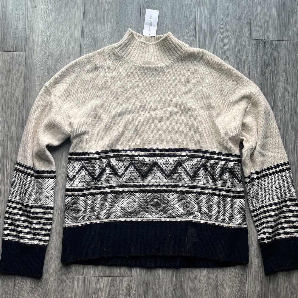 NWT Banana Republic Fair Isle Turtleneck Sweater